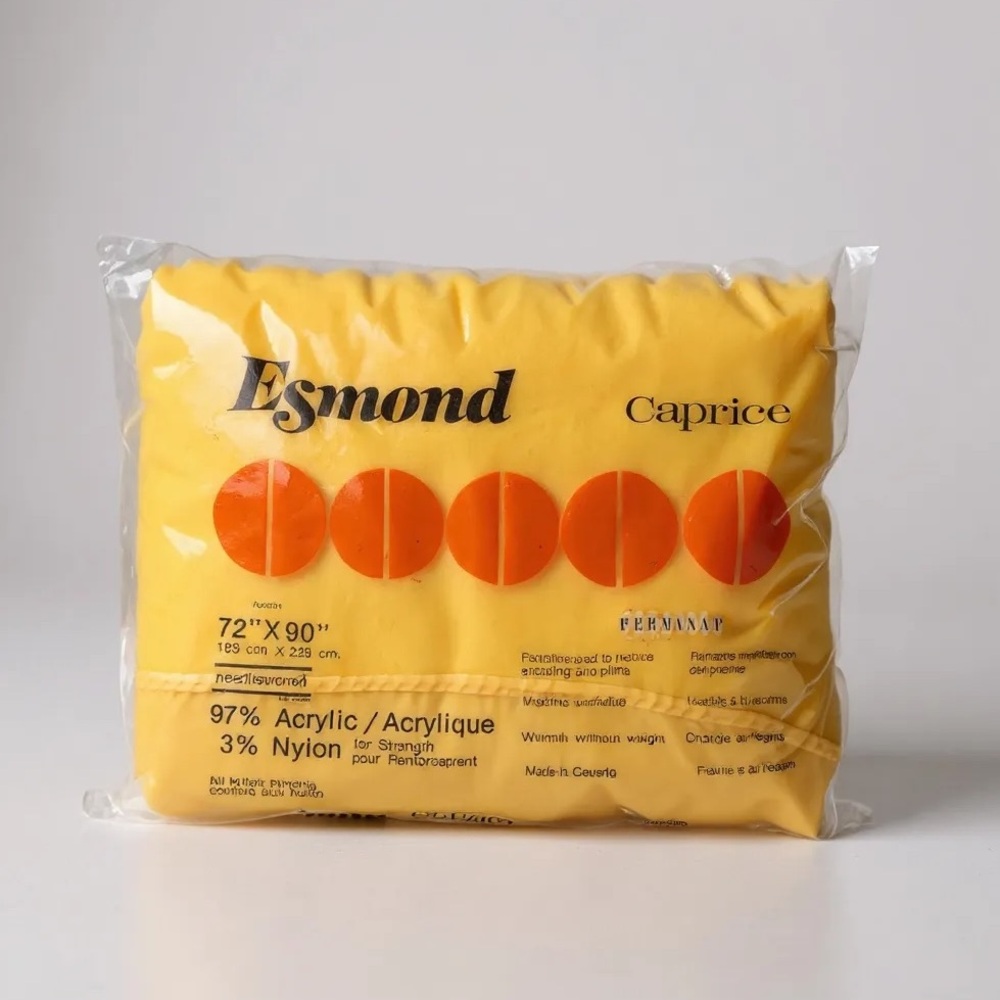 NIB Deadstock Vintage 70’s Esmond Caprice Acrylic Blend Blanket